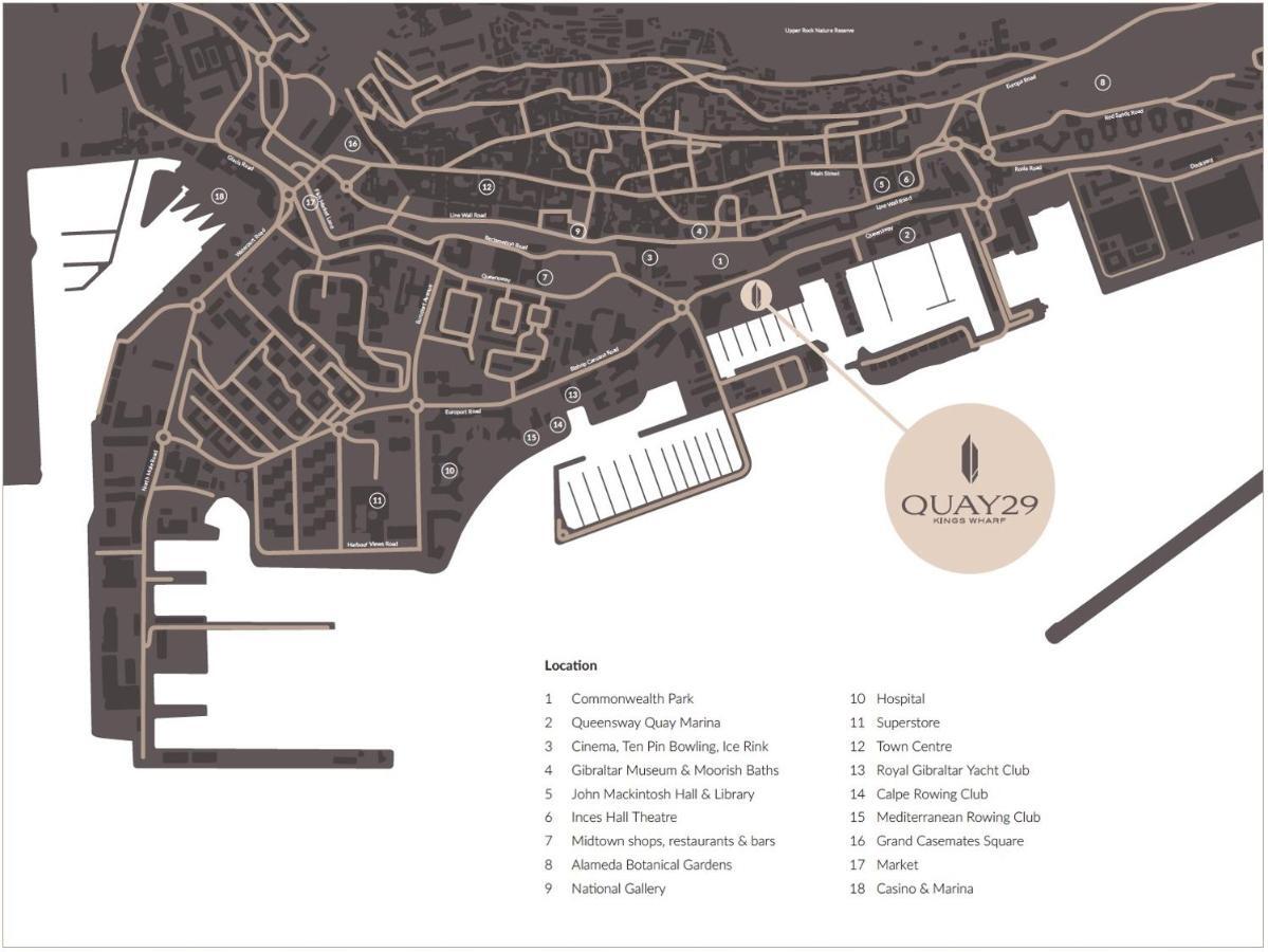 Kings Wharf Quay29 - Large Studio Apartment With 3 Pools - Gym - Rock Views - Holiday And Short Let Apartments In 지브롤터 외부 사진